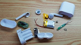 Airpods Teardown Whats inside apple clone wireless headphones [upl. by Merrow]