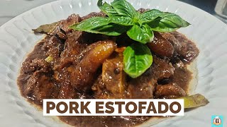 Pork Estofado  Negosyo Recipe  my husband cooking [upl. by Ysdnil543]