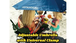 SportBrella VersaBrella SPF 50 Adjustable Umbrella with Universal Clamp [upl. by Calendra626]