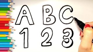 ABC Alphabets for kids and 123 counting kids study [upl. by Irena]