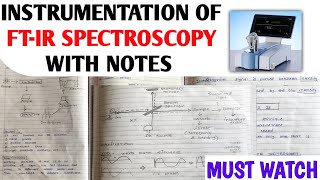 Fourier Transform Infrared Spectrometer FTIR Instrumentation  Hindi with notes [upl. by Hacissej]