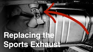 Replacing the Boxsters Porsche Sports Exhaust [upl. by Eillac]