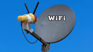 How to make an antenna for longrange WiFi networks using LNB [upl. by Sigrid]