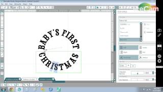 Silhouette Studio  Placing text on a circular path [upl. by Thia]