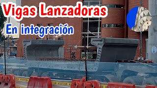 Vigas lanzadoras en instalación y pruebas Metro de Bogotá [upl. by Aubree134]