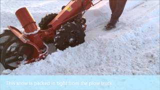 Video 12 Gravely Tractor Demonstration Series 1966 LI MA115 Deluxe Snowblower [upl. by Doty504]