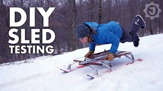 Epic Sledding on the DIY Snow Sled 44 [upl. by Ettevy277]