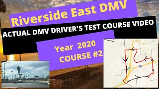 ACTUAL TEST ROUTE Riverside East DMV Behind The Wheel Training Adult Teen Drivers Education Course [upl. by Carli6]