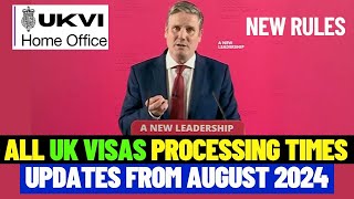 Latest UK Visas Processing Times As At August 2024 UK Visa Waiting Times Updates [upl. by Eelynnhoj48]