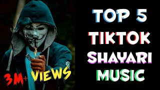 TOP 5 TIKTOK SHAYARI BACKGROUND MUSIC  ORIGINAL [upl. by Haymes655]