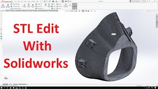 Solidworks Face Mask Mesh stl Edit with Solidwork for 3d Printing [upl. by Matthews]