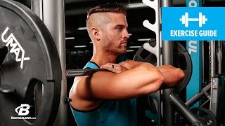 Front Squat with Bodybuilder Grip  Exercise Guide [upl. by Imoan]