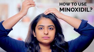 How To Use Minoxidil  Hair Regrowth  Skin Diaries [upl. by Mittel]