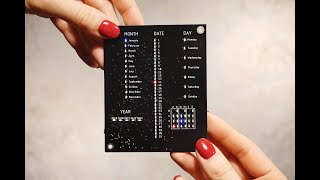 5 PCB Calendar  Binary Clock With Arduino [upl. by Damalis]