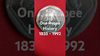 One Rupee Coin History 1835 to 1992 shorts sale savings money rare title video currency [upl. by Connell]