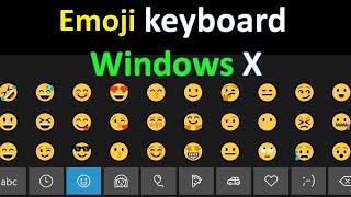 Emoji keyboard in Windows 10 [upl. by Conny162]