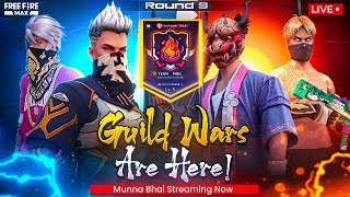 Guild Wars R9  Free Fire Telugu Live  Munna Bhai is Live  Telugu Gaming Live MBG [upl. by Dehnel485]