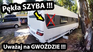 Uszkodziłem Przyczepę Kempingową  Szyba do Wymiany  Jak do Tego Doszło  Camping Drepanos 513 [upl. by Mintz586]