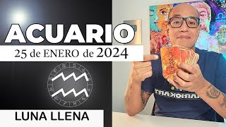 ACUARIO  Horóscopo de hoy 25 de Enero 2024 [upl. by Rosenblum]