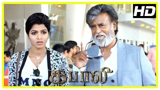 Kabali Tamil Movie  Rajini and Dhansika reach Chennai to meet Radhika Apte  John Vijay  Kishore [upl. by Eycats]