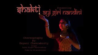 Ayi giri nandini  Sayani Chakraborty choreography [upl. by Alurta]