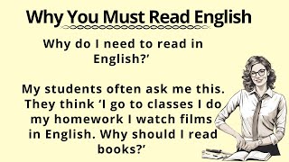 Why You Must Read English  Graded reader and English Practice  Learn English Through Stories [upl. by Drud]