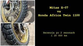 Mitas E07 vs Honda Africa Twin [upl. by Ruddie308]