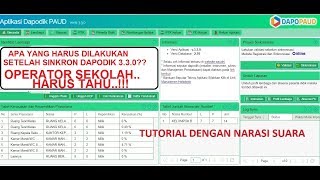 Apa yang dilakukan Operator setelah sukses syncron Dapodik PAUD 330 [upl. by Fabien]