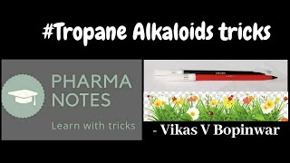 TROPANE ALKALOIDS WITH TRICS  RRB PHARMACIST EXAM I GPAT  ESIC  PART25 [upl. by Osei]