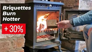 Briquettes burn hotter  Batch 12 Coffee Wood shavings amp composted  Aug 2023 Vlog [upl. by Decrem]