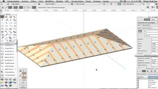 RV  045  Estructura para una cubierta en Vectorworks [upl. by Hernandez390]