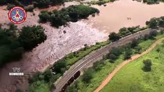 Rompimento de Barragem em Brumadinho imagens cedidas pelos Bombeiros [upl. by Nalod935]