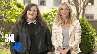 SNL Host Reese Witherspoon and Aidy Bryant Ditch Promos [upl. by Achilles141]