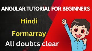 formarray in angular  angular tutorial for beginners  reactive forms in angular  mscoder [upl. by Kiley]