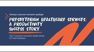 Presbyterian Healthcare Services A productivity success story [upl. by Leinaj462]