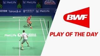 Play Of The Day  Badminton F  Tahoe China Open 2017 [upl. by Yrogreg]