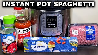 Instant Pot Spaghetti  Easy Recipe [upl. by Rothenberg]