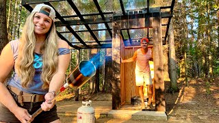 18 MILLION BTUs We Burnt the 💩 Out of the Outhouse  OffGrid Treehouse Build Ep 21 [upl. by Mayne]