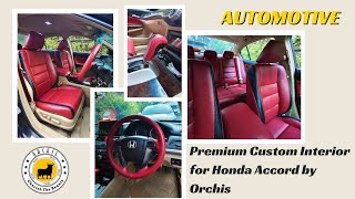 Honda Accord Interior Upgrade✨Premium Custom Design by Orchis  Honda Accord Customized Seat Covers [upl. by Courtland45]