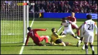 Luiz Suarez brilliant skills to Kuyt goal vs Manchester United 20112012 [upl. by Anaitsirc]