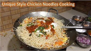 Mouth Watering Chicken Chinese Noodles Recipe  Unique Style Cooking  AD Food Network [upl. by Lail]