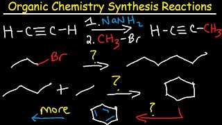 Organic Chemistry Synthesis Reactions  Examples and Practice Problems  Retrosynthesis [upl. by Orlena]