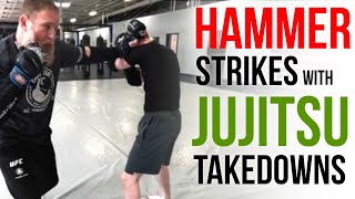 Hammer Fist Strikes and Jujitsu Takedowns for CloseQuarters Combat [upl. by Nahgeam849]