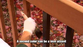 How to Apply a Solid Color Wood Stain [upl. by Ongineb]