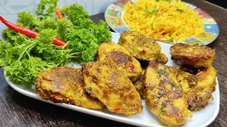 MASALA FISH FRY  FISH FRY  HAMOUR FISH RECIPE [upl. by Mary717]