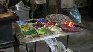 How Murano Millefiori Glass Is Made In A Glass Factory In Venice Italy [upl. by Marela]