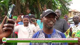 PEOPLE OF ILUKUNO EKITI SHOWERED ENCOMIUM ON GOV OYEBANJI OVER OKE EROILUKUNOIPOTI ROAD [upl. by Abramson560]