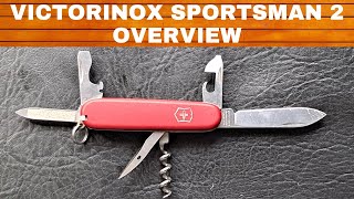 VICTORINOX SPORTSMAN 2 OVERVIEW swissarmyknife sak everydaycarry edc edcknife [upl. by Erihppas268]