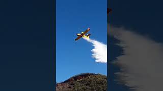 ¡Avión contra incendios apaga fuego 🔥🔥🔥 avion bomberos [upl. by O'Donovan]