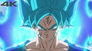 4K Goku SSJ Blue Transformation  Dragon Ball Super Broly  51 Audio [upl. by Nylodnarb]